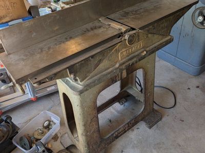 Vintage Wallace Jointer Woodworking Planer Heavy Duty Cast Iron