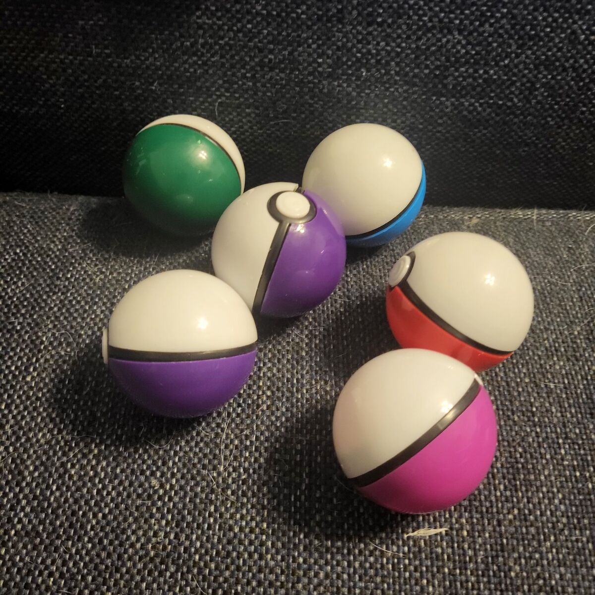 Pokemon balls with toys