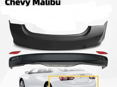 Rear Bumper with Rear Lower Valance Cover for 2016-2025 Chevy Malibu