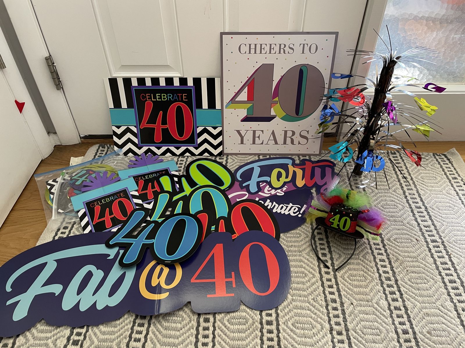 40th birthday party decor
