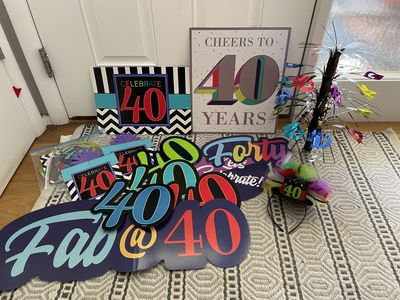 40th birthday party decor