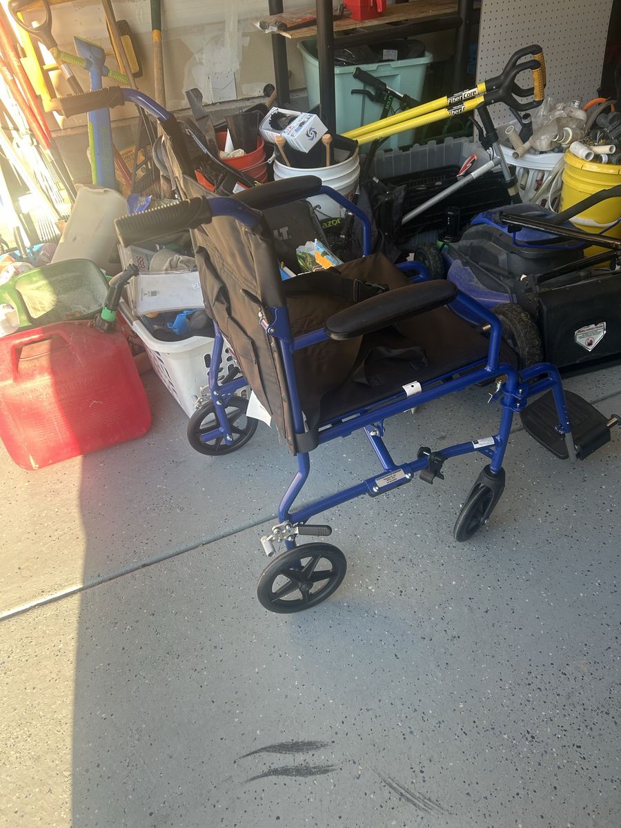 Wheelchair with Footrests and Seatbelt