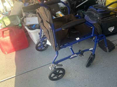 Wheelchair with Footrests and Seatbelt