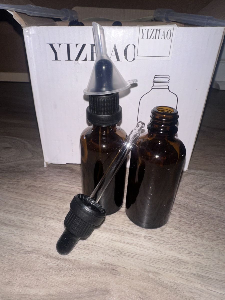Glass Dropper Bottles Set with Pipettes and Funnels