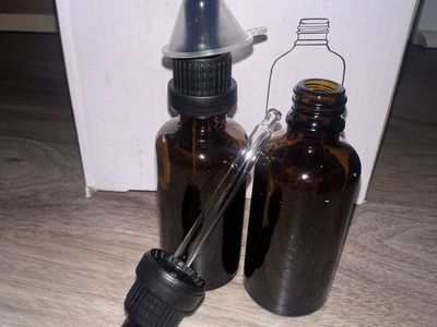 Glass Dropper Bottles Set with Pipettes and Funnels