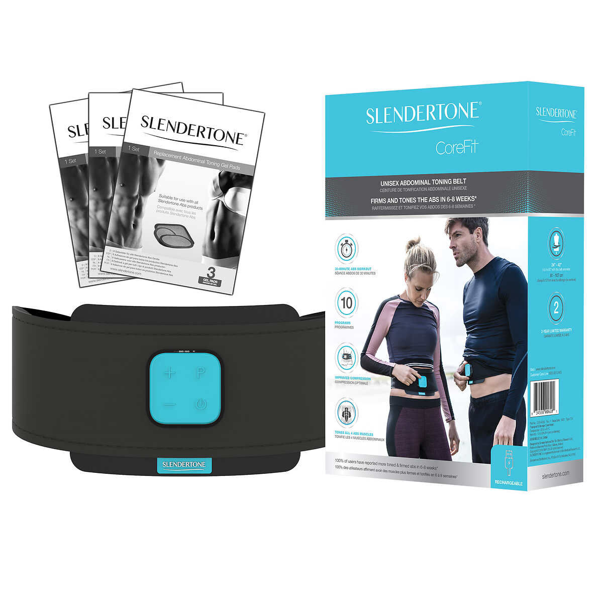 Slendertone CoreFit Unisex Abdominal Toning Belt 1308532 #80180