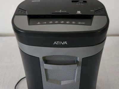 Ativa 10-Sheet Cross-Cut Paper Shredder