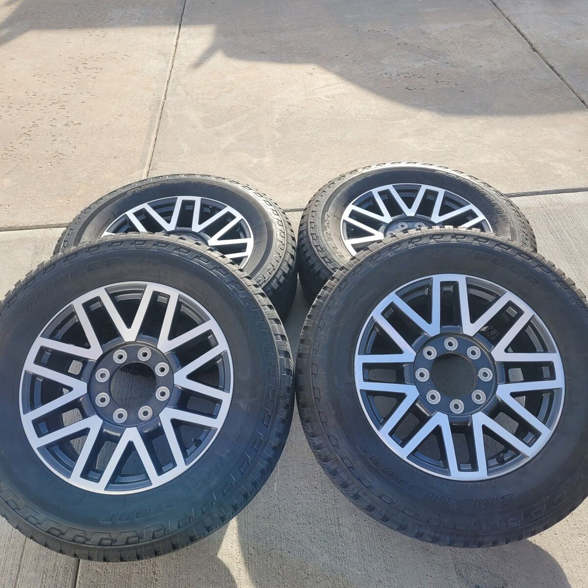 Ford 8x170 superduty 4 wheels & 8 tires