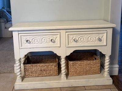 Side Or Entry Table With Drawers