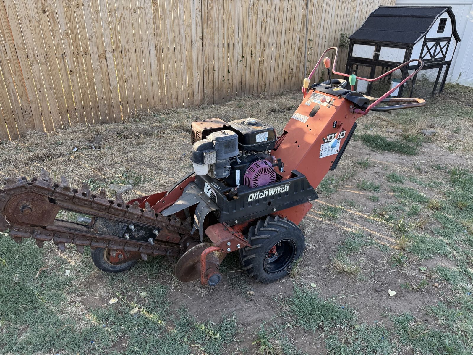 Ditch Witch Trencher Walk-Behind Ditcher, Gas Powered