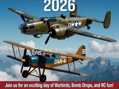 UTAH VALLEY AEROMODELERS (UVA) WARBIRD AND BOMB DROP FUN FLY 2026 FREE TO ATTEND!!