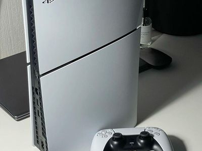 Sony PlayStation 5 PS5 Slim Console with 2 DualSense Wireless Controllers