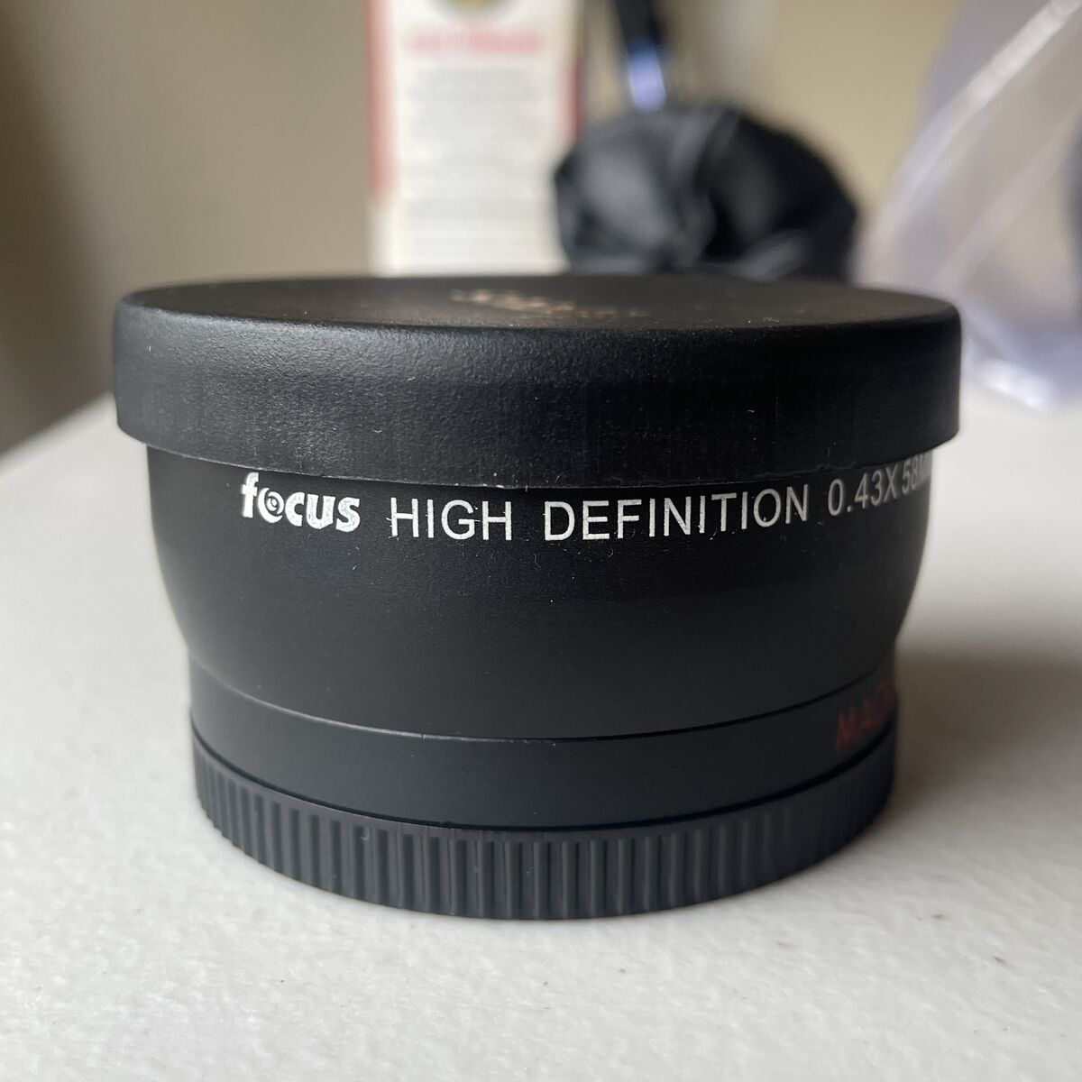 Focus HIGH DEFINITION 0.43X 58mm WIDE ANGLE LENS JAPAN OPTICS