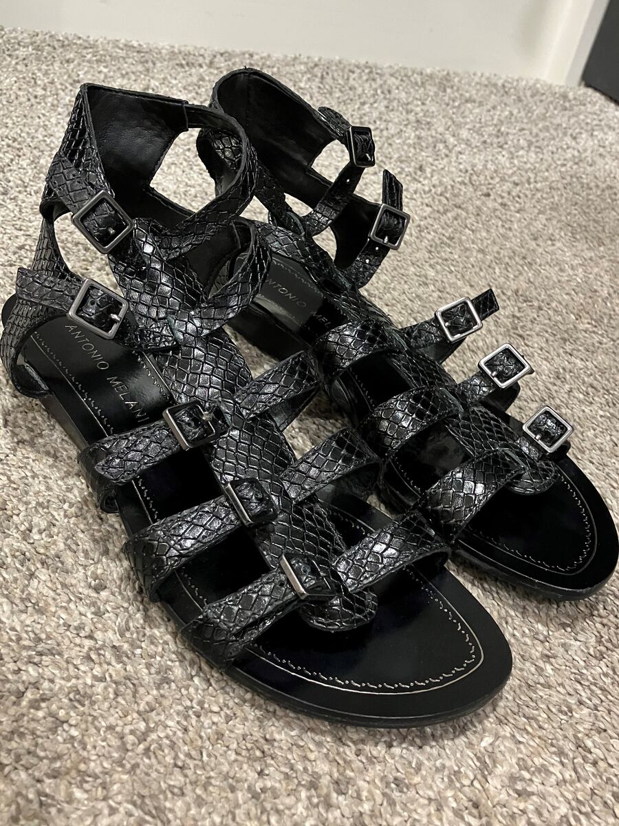 Antonio Melani Gladiator Leather Sandals Size 7