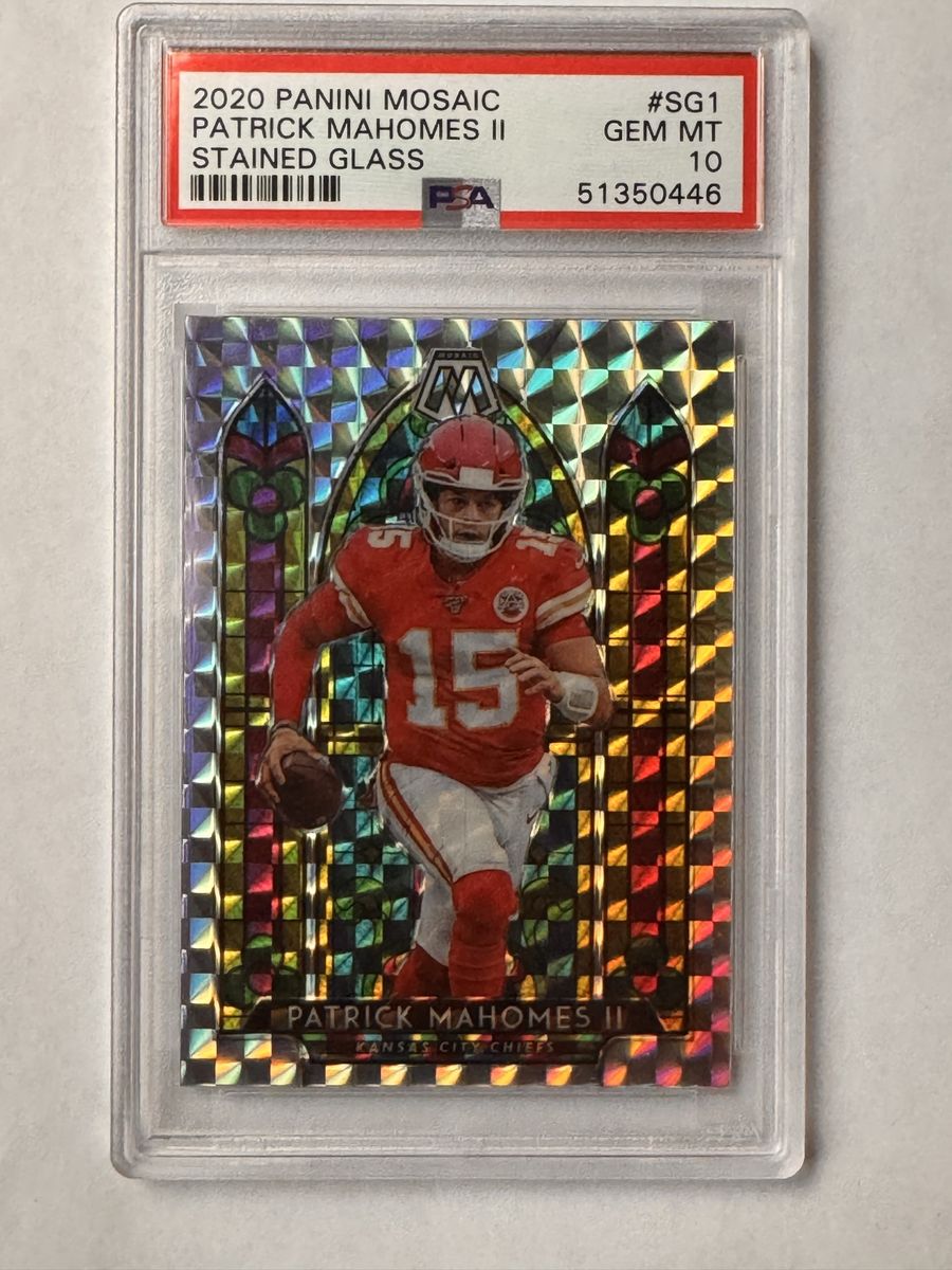 2020 Mosaic Patrick Mahomes Stained Glass PSA 10