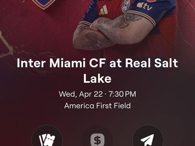Inter Miami CF at Real Salt Lake Tickets Row 5!