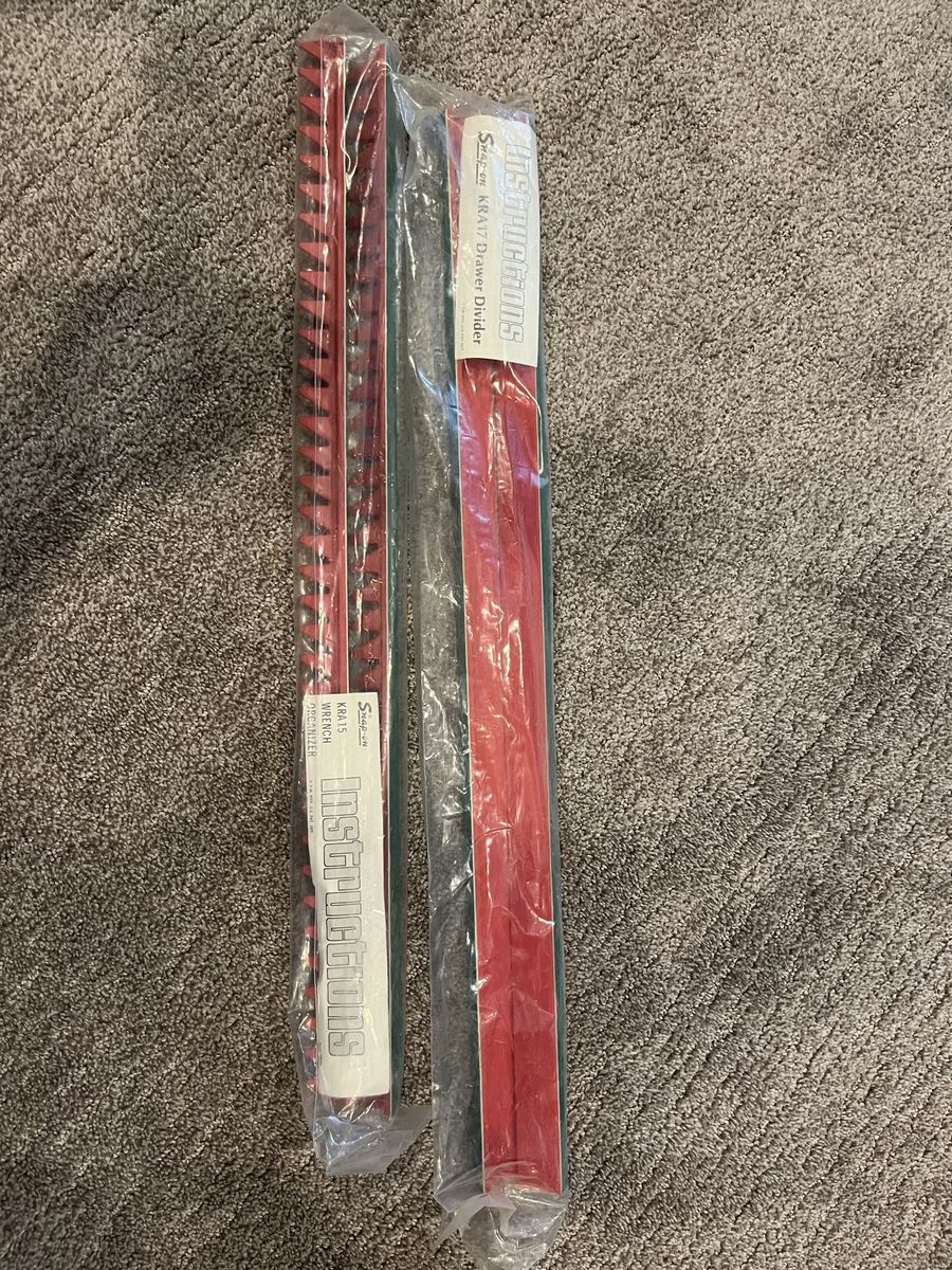 SNAP ON TOOLS NEW OLD STOCK VINTAGE DRAW ORGANIZERS KRA15 & KRA17