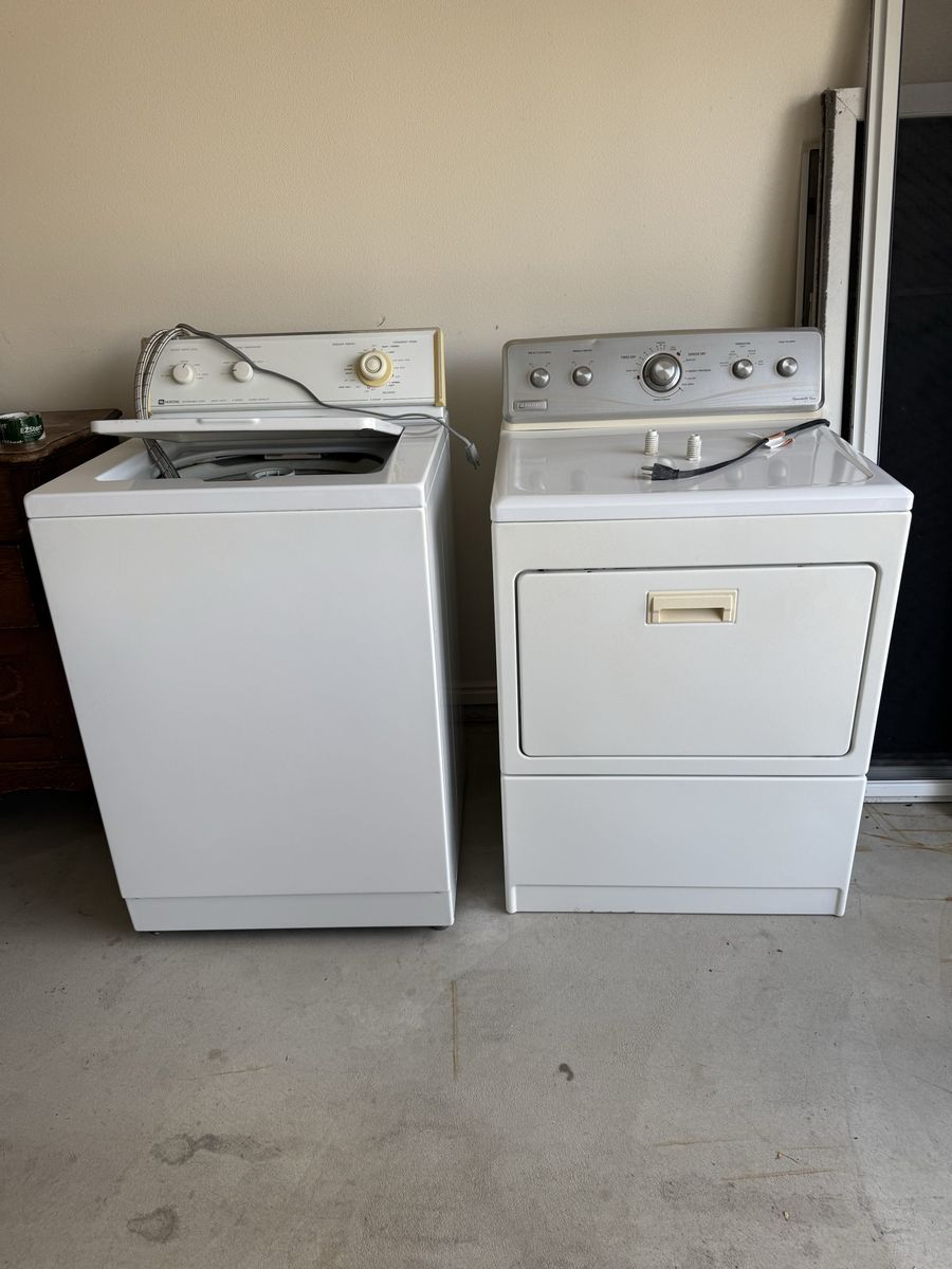 Maytag Top Load Washing Machine and Maytag Gas Dryer