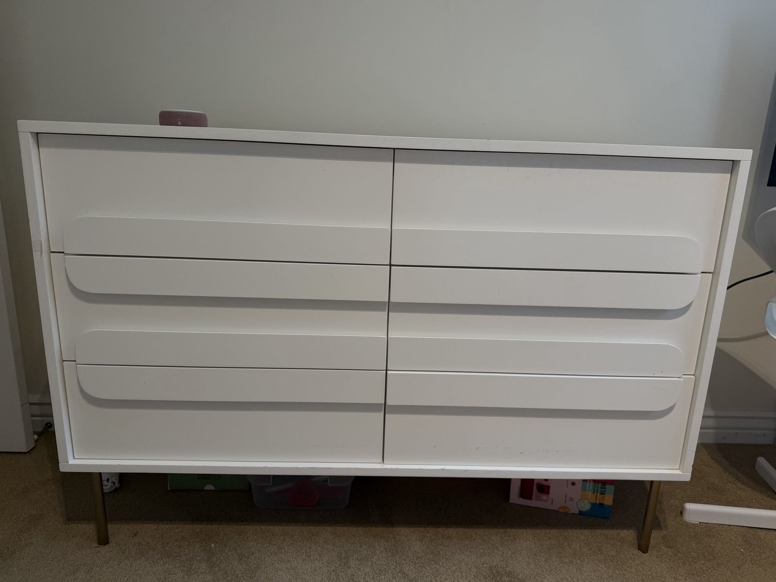 West elm white dresser