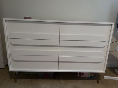 West elm white dresser