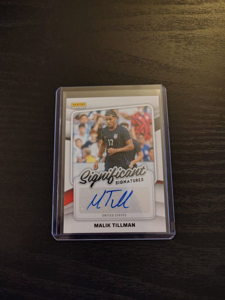 Panini Instant Malik Tillman Auto Card USA Significant Signatures #SIGS-17