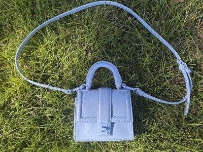 Zara Light Blue Mini Crossbody Bag