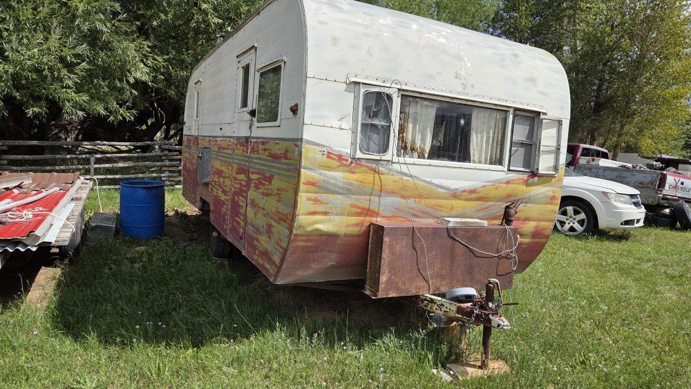 Vintage camp trailer