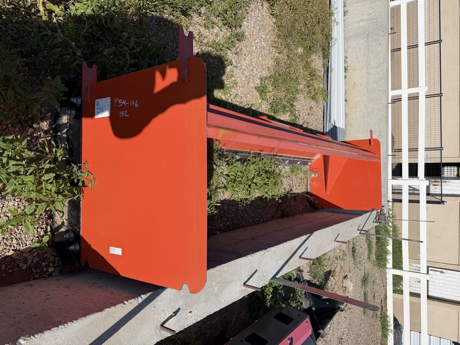 Skid Steer snow pusher