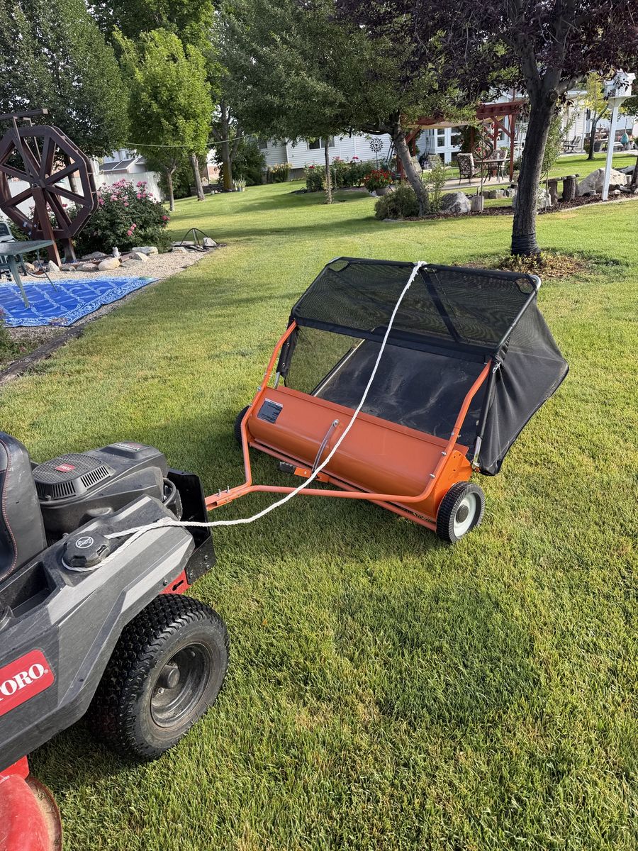 Lawn Sweeper Like New.