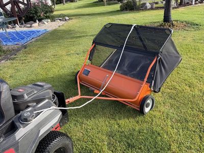 Lawn Sweeper Like New.