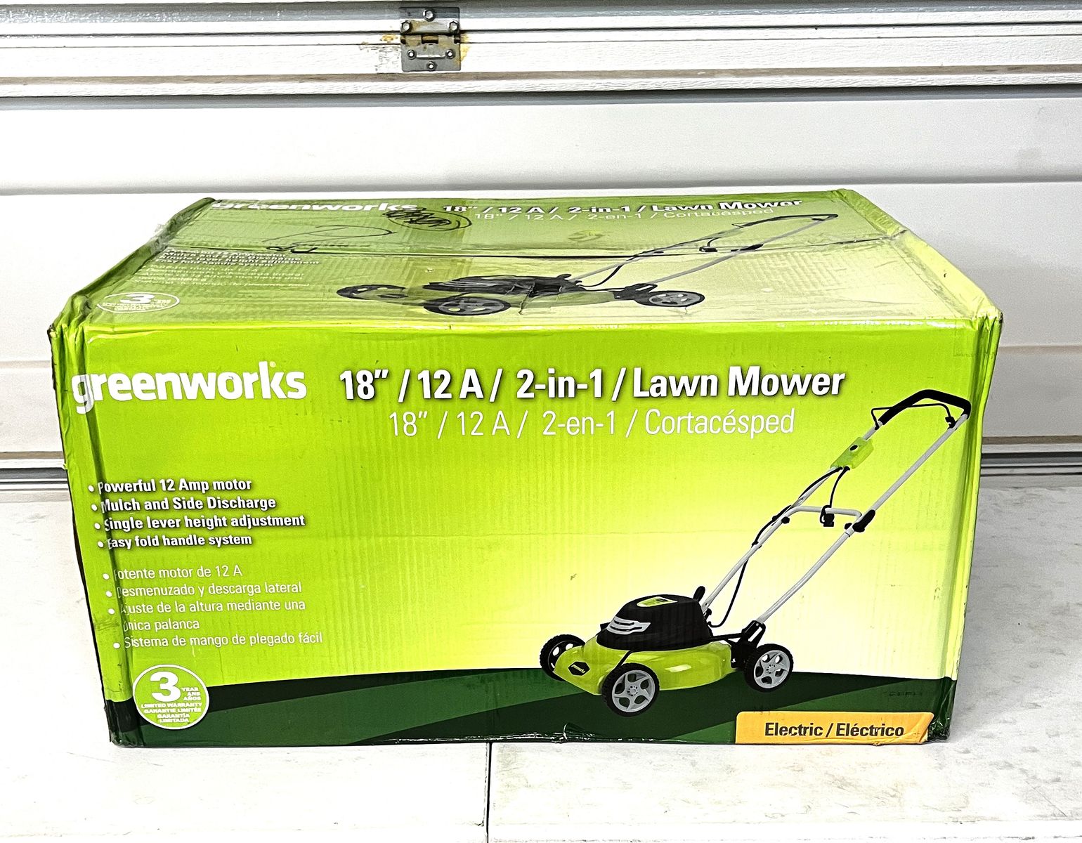 Greenworks Electric Lawn Mower - New in Box