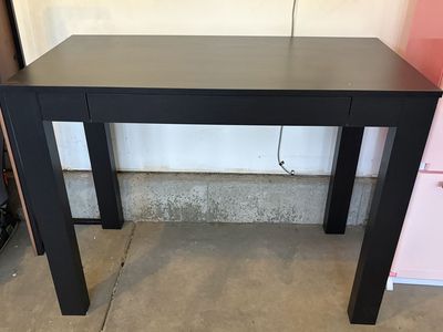 Black Desk with Drawer