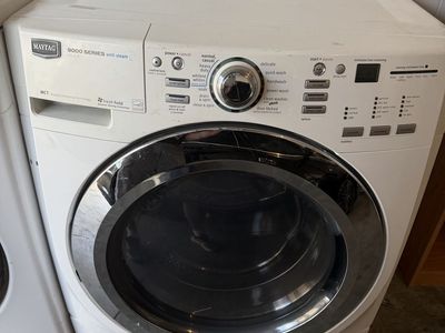 Maytag 9000 Series Front Load Washer with Steam White Used