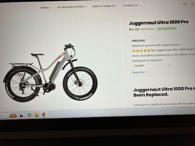 Biktrix Juggernaut 1000 Fat Tire EBike Electric