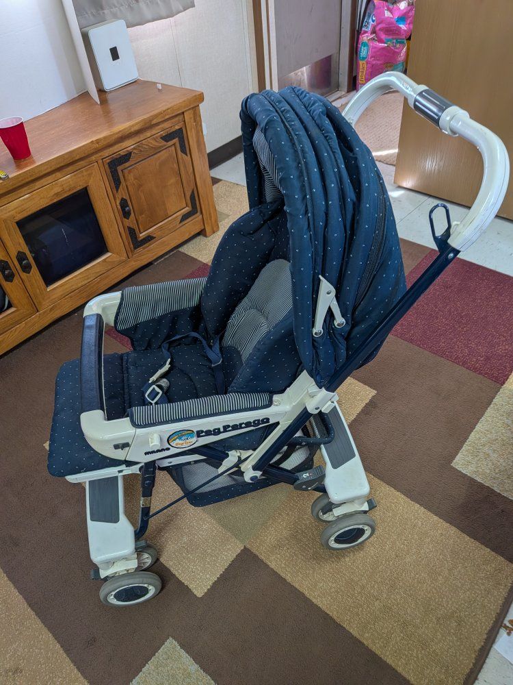 Vintage Peg Perego Highly Collectible Stroller Baby