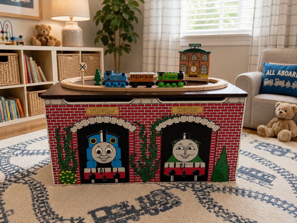 Thomas The Train Wooden Toy Chest
