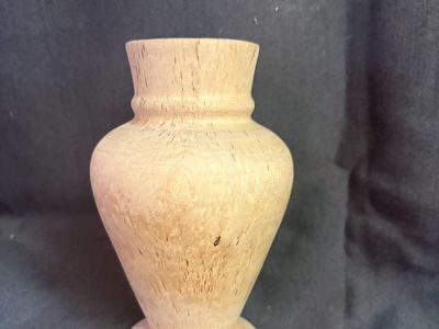 Hand-Turned Solid Wood Decorative Vase $10 cash/venmo in Draper