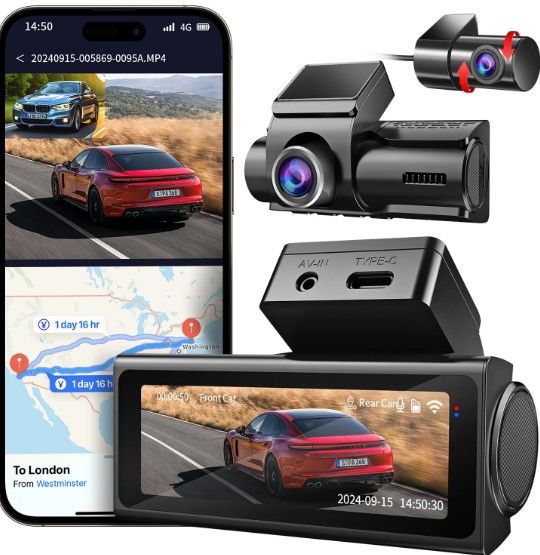 IKOPO 4K F7 DASH CAM FRONT & REAR UHD NIGHT VISION DASH CAM
