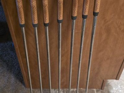 P790. 7-Piece Iron Golf Club Set (5-PW, AW) with Winn Dri-Tac Grips and Steel Shafts R flex