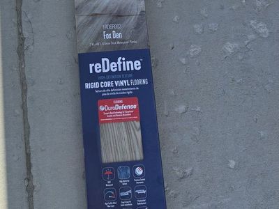 Bruce redefine Fox Den Waterproof Click Lock Vinyl Tile Flooring