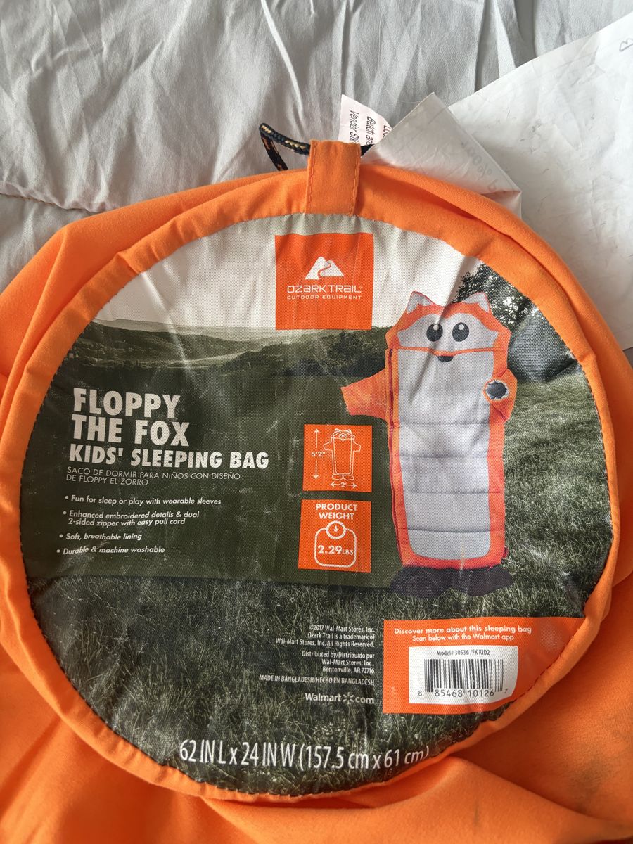 Kids fox sleeping bag
