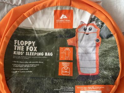 Kids fox sleeping bag