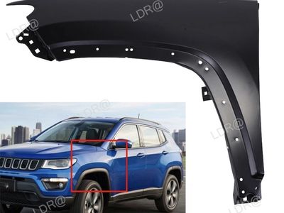 Left Front Fender for Jeep Compass 2017-2023 - Replacement Fender, Primed, Driver Side
