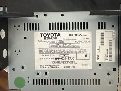 Toyota 4Rnner Radio