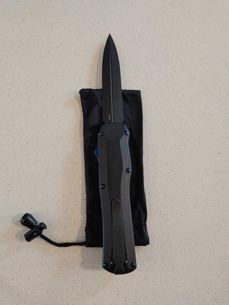Benchmade Autocrat OTF Knife - Black G10 - Brand New!