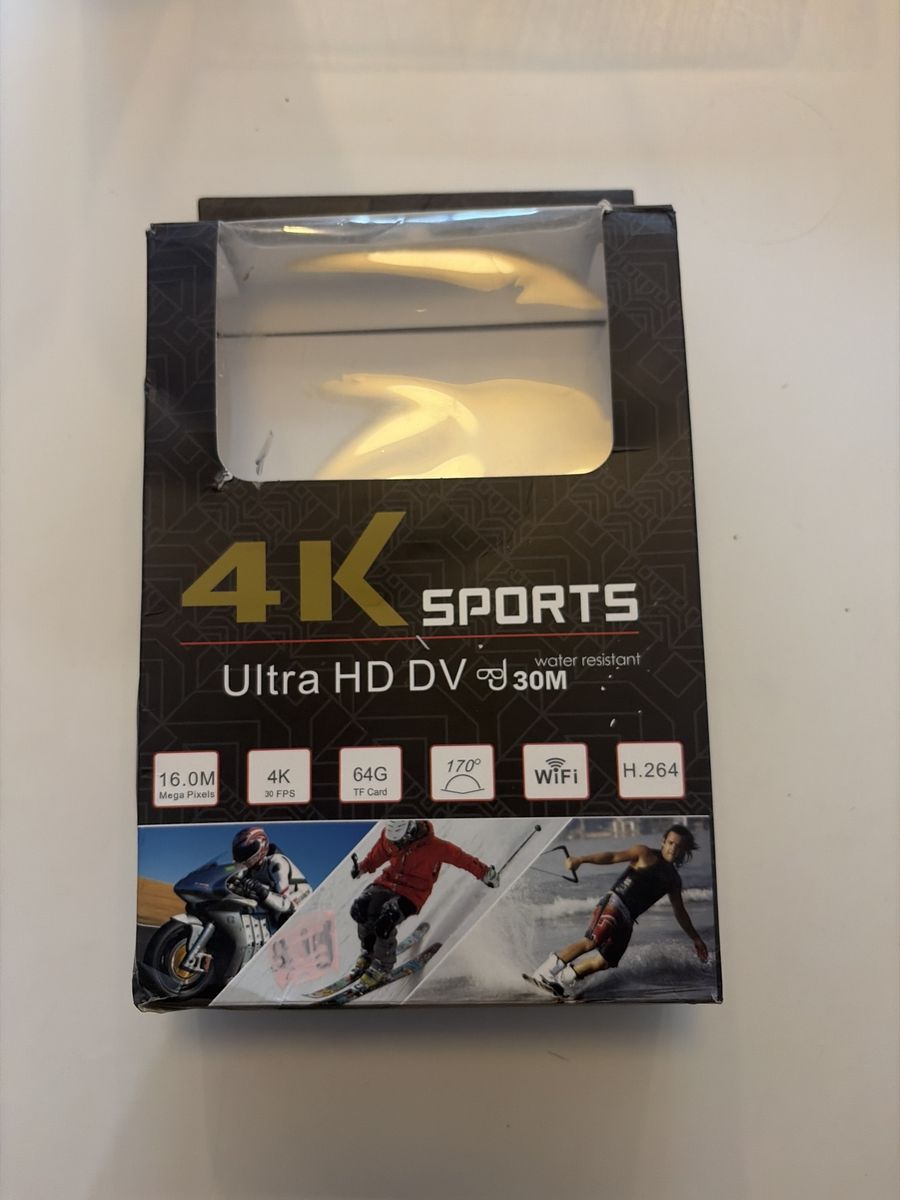 4K Ultra HD Action Camera with Waterproof Case & Mount Accessories