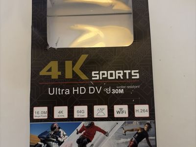 4K Ultra HD Action Camera with Waterproof Case & Mount Accessories