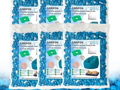 30lbs Bean Bag Filler, Shredded Memory Foam Filling, Pillow Filler
