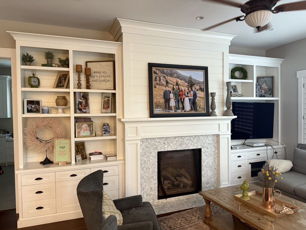 Shaker White Entertainment Cabinets And Shelves