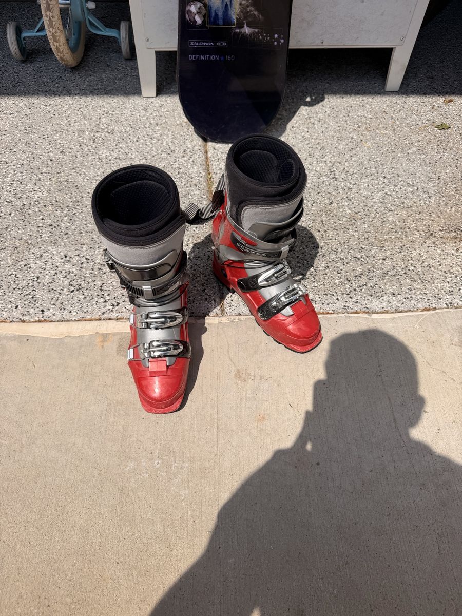 Scarpa T2X Telemark Ski Boots Red & Silver